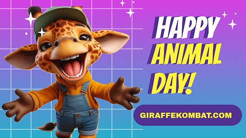 Happy World Animal Day from GiraffeKombat! 🦒