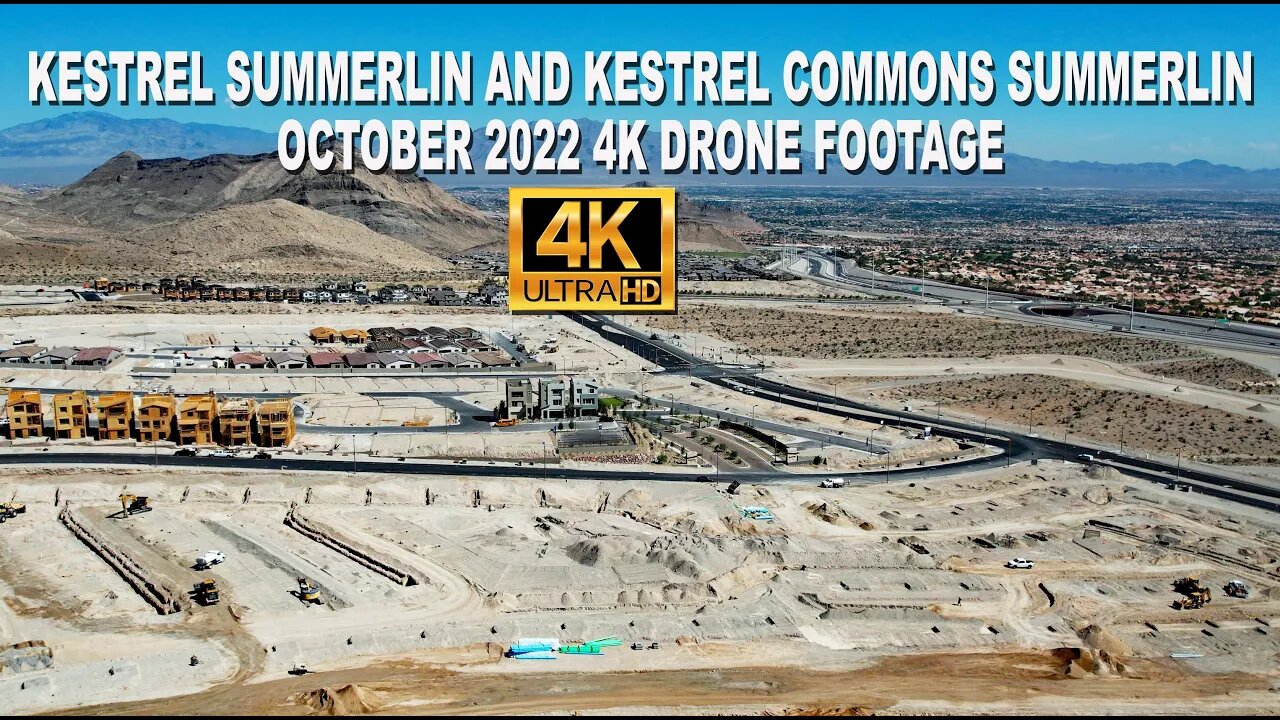 Kestrel Summerlin And Kestrel Commons Summerlin October 2022 4k Drone Footage