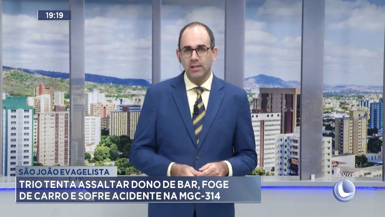 São João Evangelista: Trio Tenta Assaltar Dono de Bar, Foge de Carro e sofre Acidente na MGC-314.