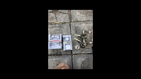 Residential back glass door lock and deadbolt replacement, in Deerfield Beach, Florida.