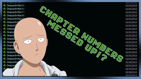 WHY MY ONE-PUNCH MAN CHAPTER NUMBERS ARE MESSED UP