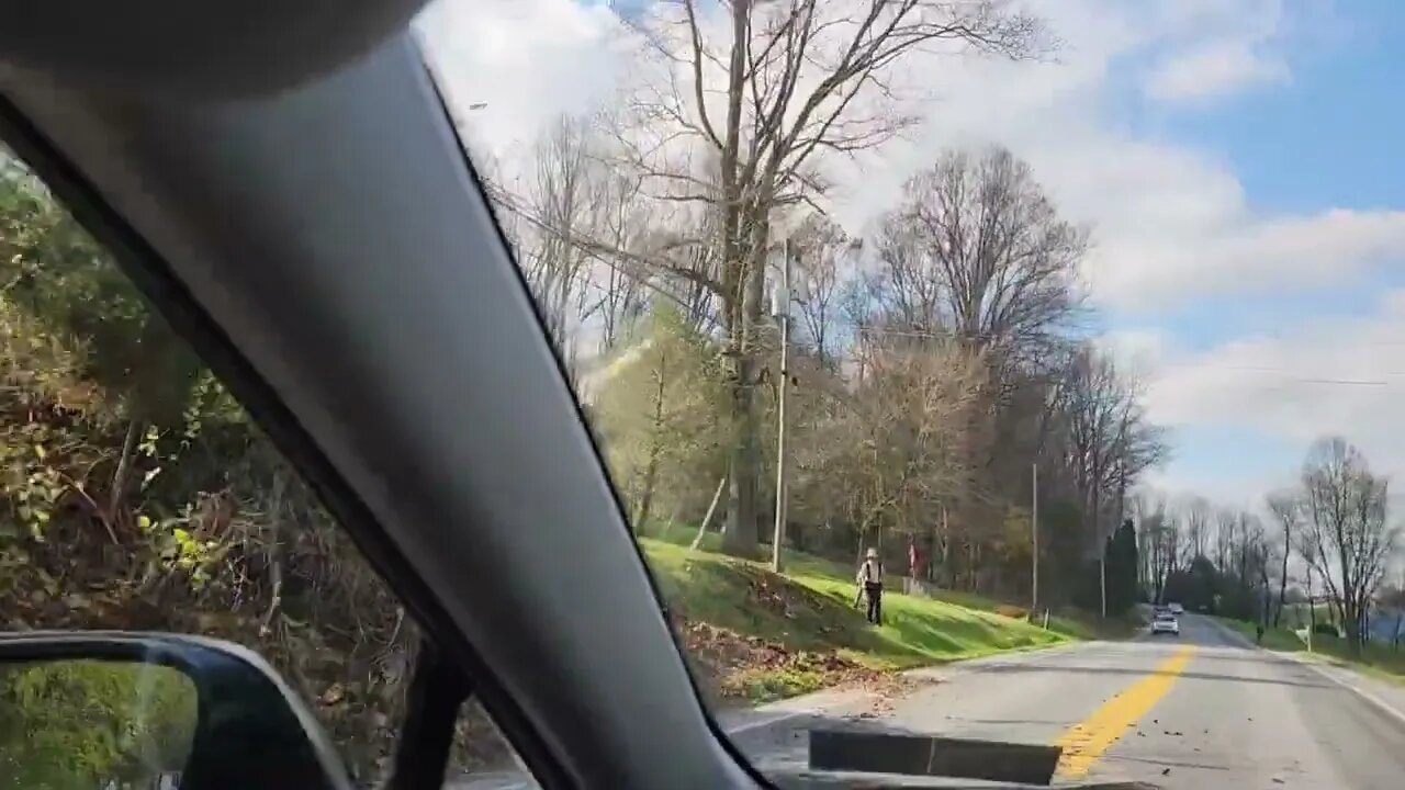A Drive through Lancaster County with Wagon Wheel on the radio.