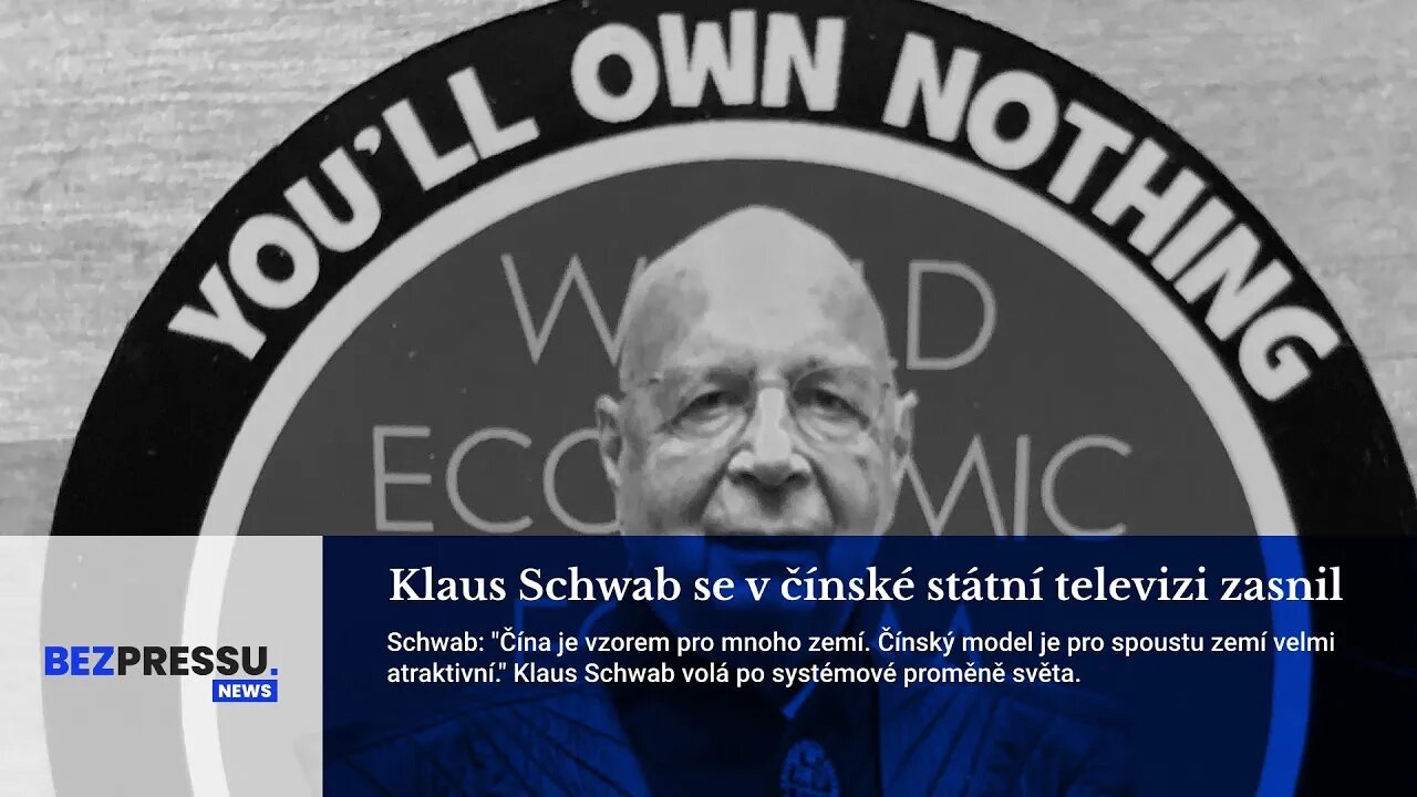 Klaus Schwab se v čínské státní televizi zasnil