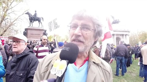 FREEDOM WORLDWIDE LONDON PROTEST/RALLY, JOE JOHNSON REPORTS