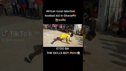 African most talented football kid in Ghana now go by the name etoo ba