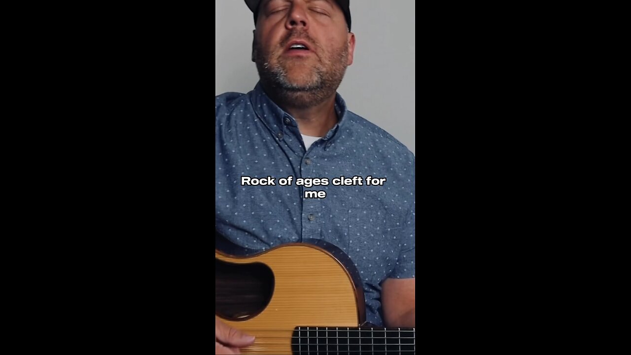 ROCK OF AGES #hymn #sunday #church #simple #acousticguitar #shorts