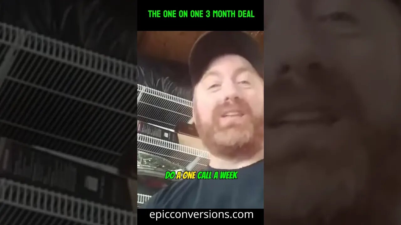 The one on one 3 month deal