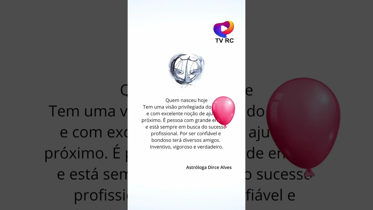 SIGNO DE LIBRA - QUEM FAZ ANIVERSÁRIO HOJE! 23/09/23 - #shorts