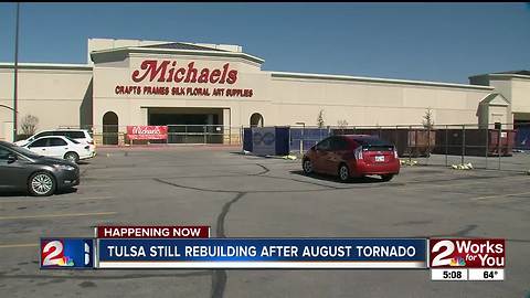 Tulsa still rebuilding after August tornado