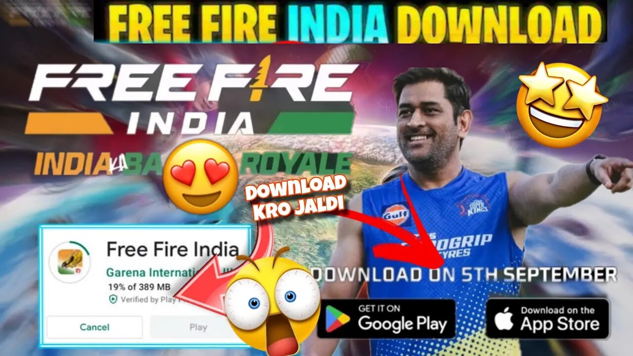 New Big Update 😱🤯 On play store Download Free fire India🇮🇳 Now ||