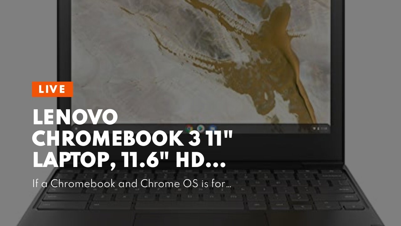 Lenovo Chromebook 3 11" Laptop, 11.6" HD (1366 x 768) Display, Intel Celeron N4020 Processor, 4...