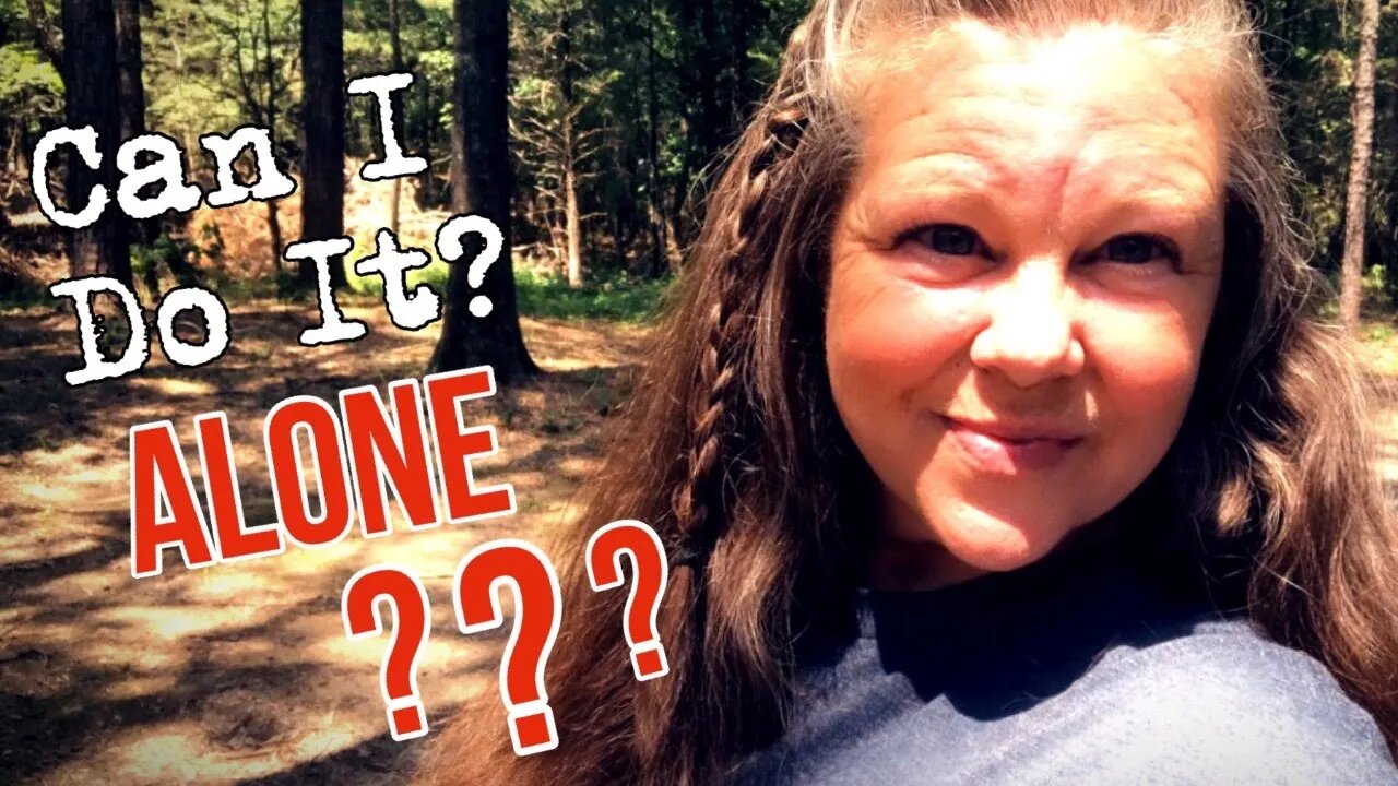 CAN I DO IT ALONE | THE STRUGGLE IS REAL | Woman Builds Tiny House in the Woods