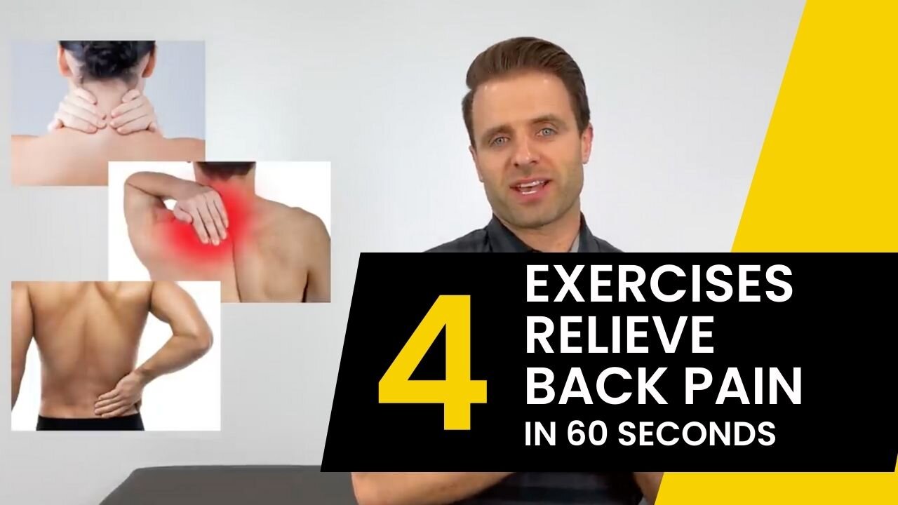 4 Exercises To Relieve Lower Back Pain In 60 Seconds