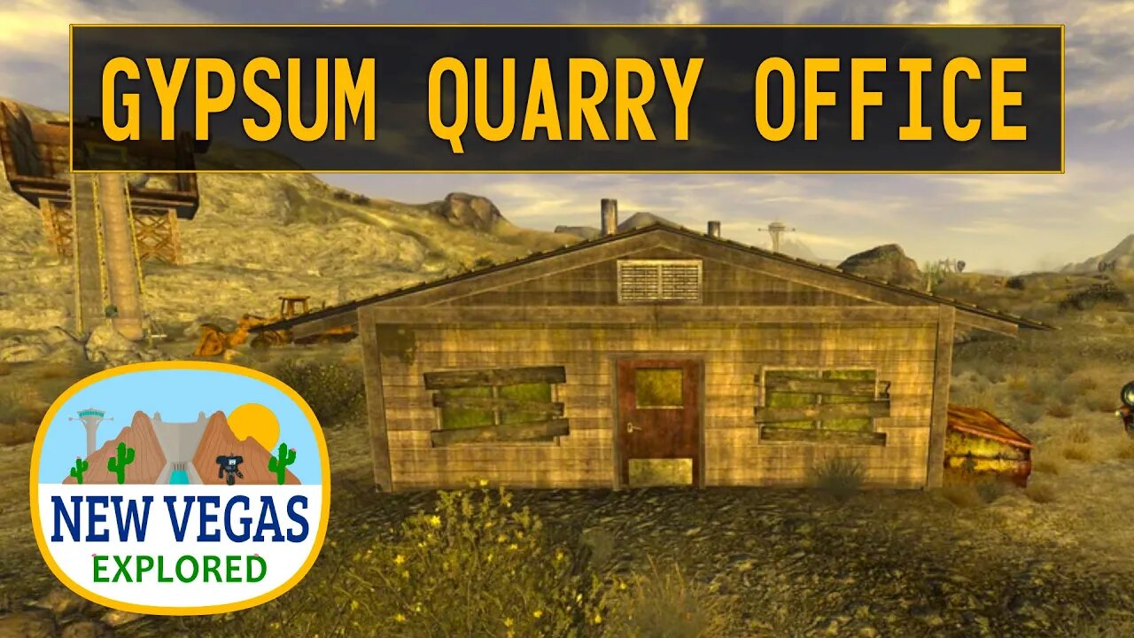 Fallout New Vegas | Gypsum Quarry Office Explored