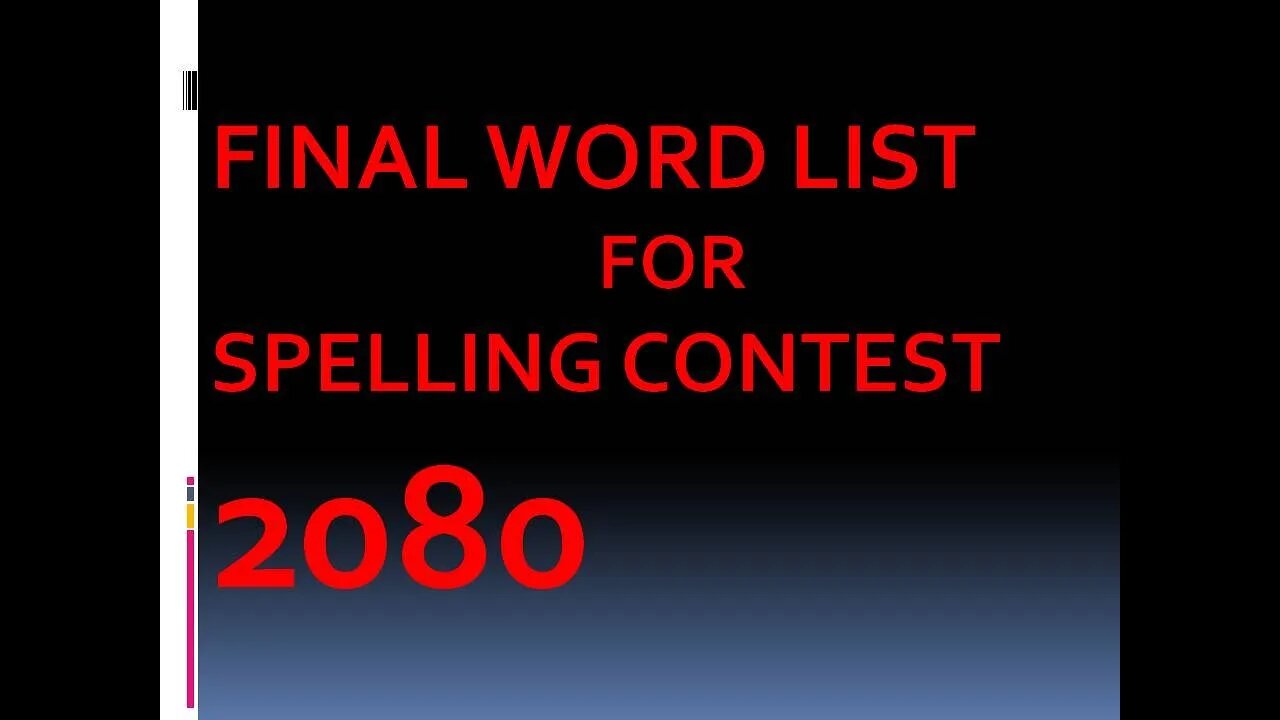 #Final Word List ll Secondary Level Spelling ll Spelling Contest 2080 (2023) JEBS @aaresthapa