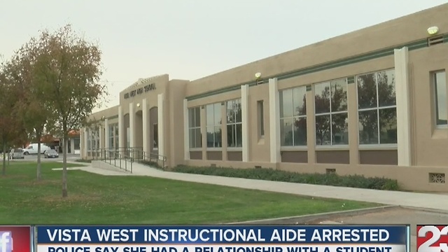 Vista West instruction aide arrested for relationship with student