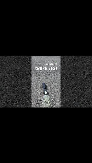 Raider X2 flashlight crush test #pewpew #monstrumtactical #flashlight