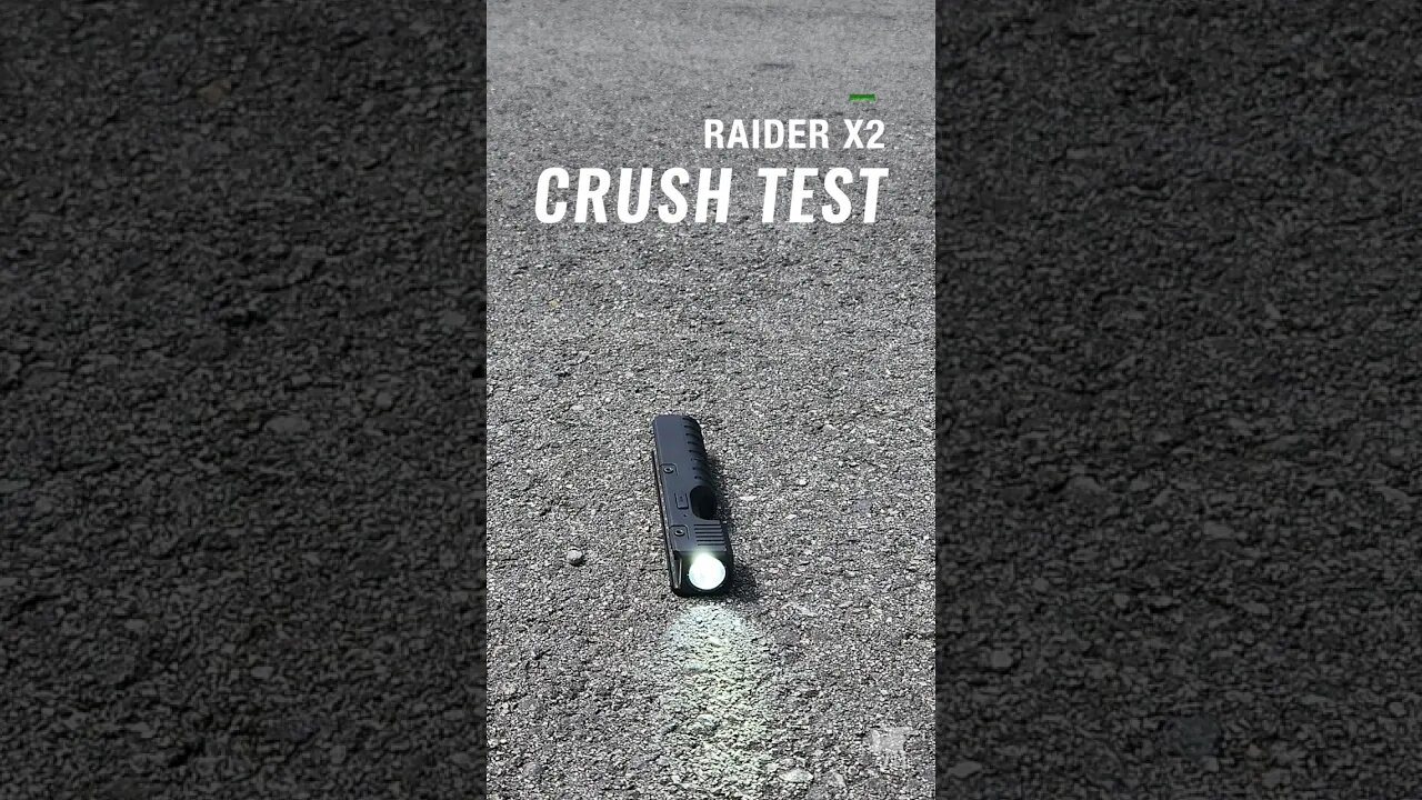 Raider X2 flashlight crush test #pewpew #monstrumtactical #flashlight