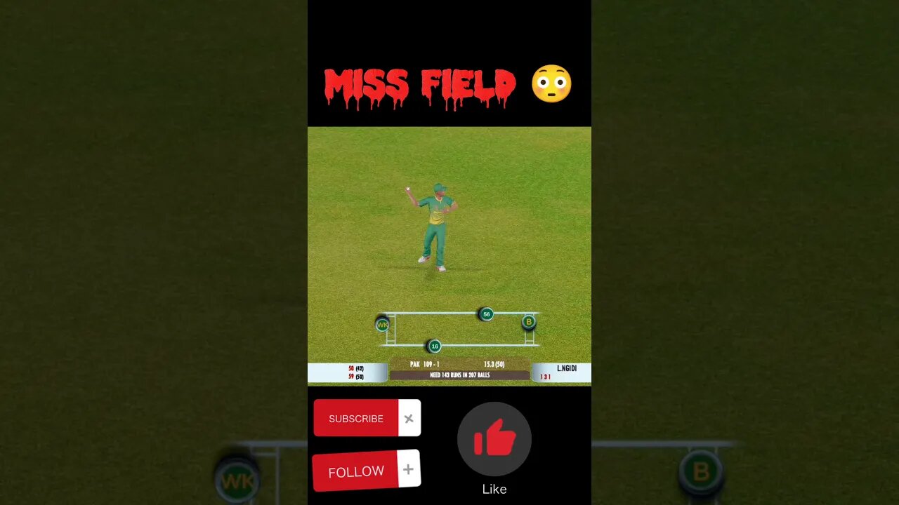 Miss field 😳#cricket #ytshorts #shortsviral #shorts #short #youtubeshorts #youtubeshortsmonetization