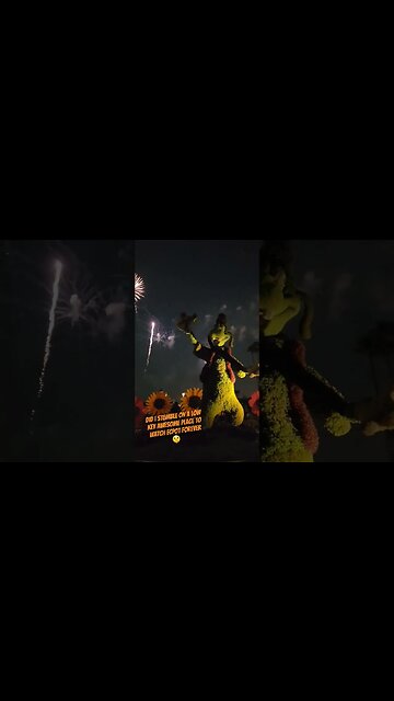 Keep This A Secret...A Kinda Awesome Spot Too Watch Epcot Forever. Your Welcome