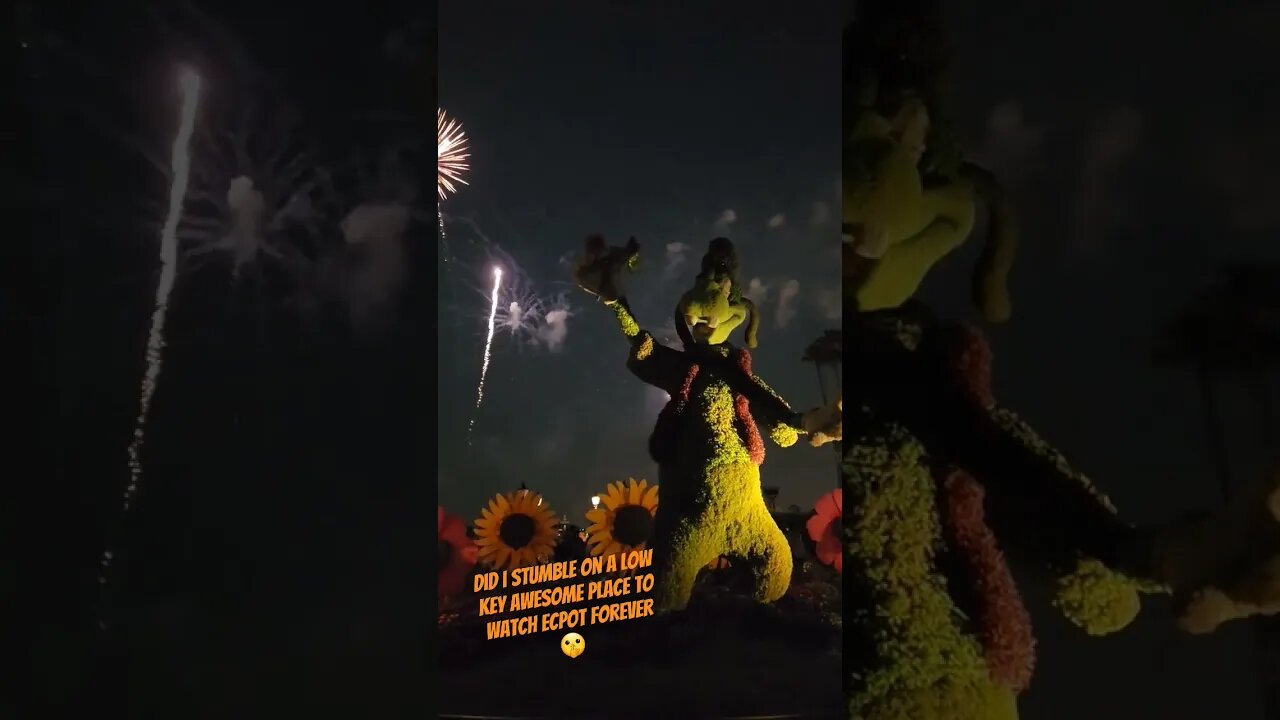Keep This A Secret...A Kinda Awesome Spot Too Watch Epcot Forever. Your Welcome