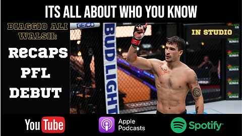 BIAGGIO ALI WALSH Has A Little Bit of a Chip On His Shoulder @PFLMMA