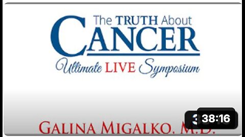 Keynote Speaker Dr. Galina Migalko MD Shares The Truth About Cancer - Education NOT Radiation!