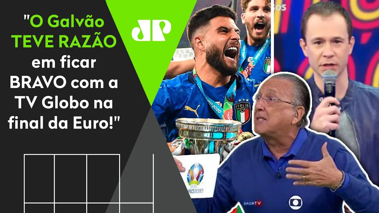 Galvão Bueno fica PUT* com a Globo AO VIVO na final da Eurocopa e é ELOGIADO: "Ele TEM RAZÃO!"