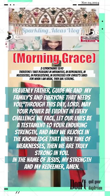 (Daily Morning Grace)