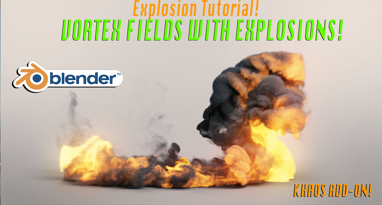 Vortex explosions in Blender 2.82: Tutorial ft. KHAOS add-on