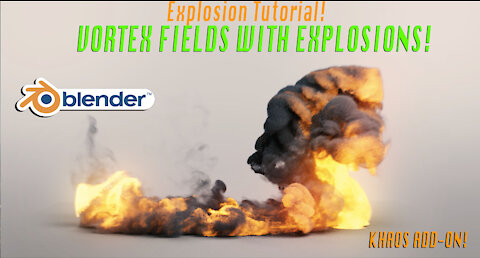 Vortex explosions in Blender 2.82: Tutorial ft. KHAOS add-on