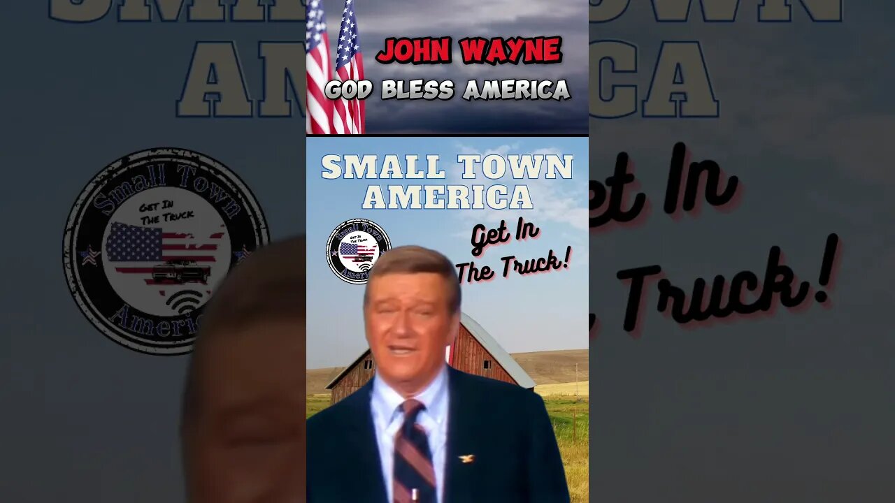 John Wayne God Bless America #johnwayne #tiktokshort #theduke #smalltownamerica