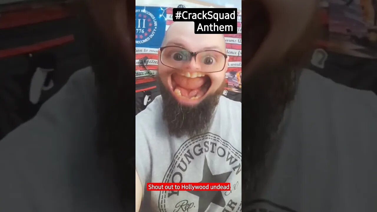 We finally have a proper song. Shout-out to @HollywoodUndead #hollywoodundead #CrackSquad