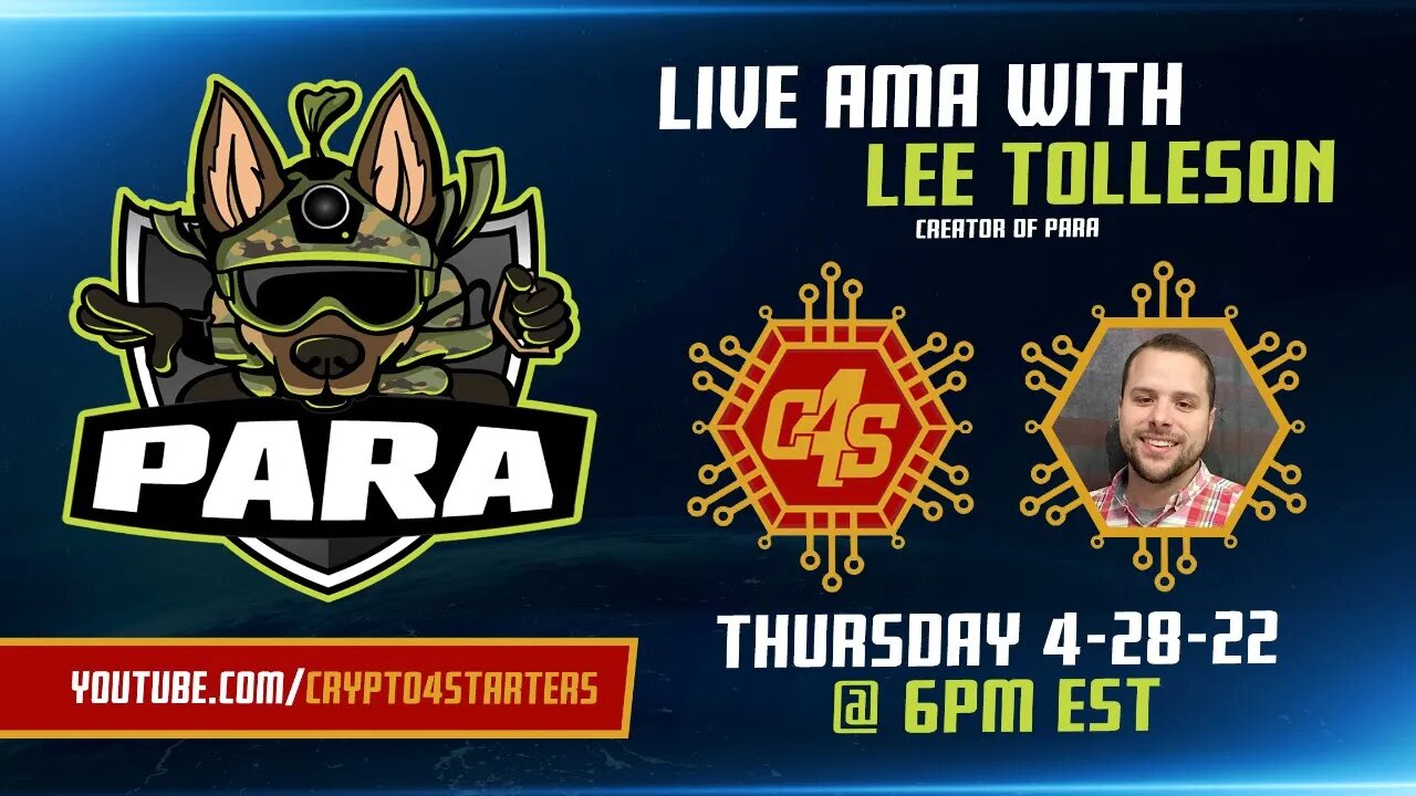 LIVE AMA WITH LEE TOLLESON FROM PARA!