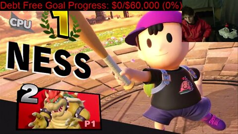 Bowser VS Ness On The Hardest Difficulty In A Super Smash Bros Ultimate Match With Live Commentary