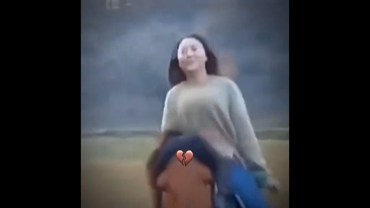 Cute girl jumping horse 🐴 😂 funny clip