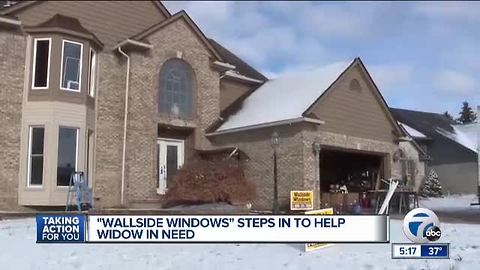 Wallside Windows steps in to help widow in need