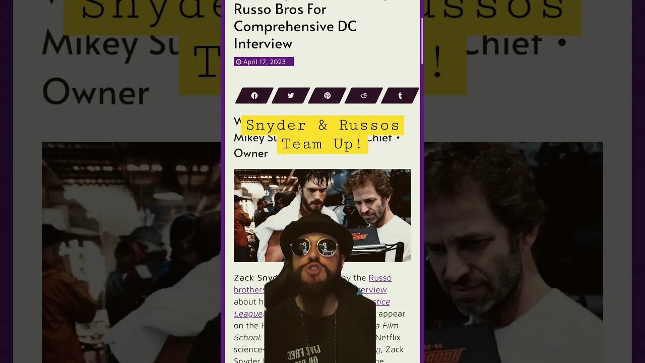 Zack Snyder And The Russo Bros Team Up In New Episode | Pizza Film School Podcast Snyder Cut