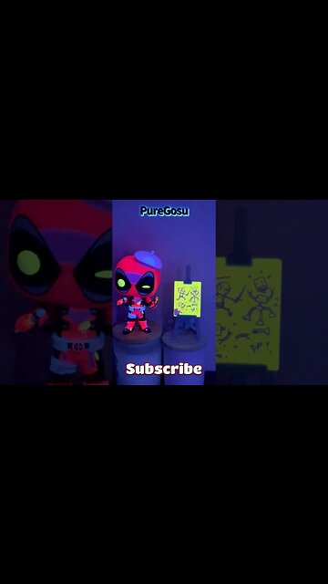 Black Light DeadPool Funko Pop