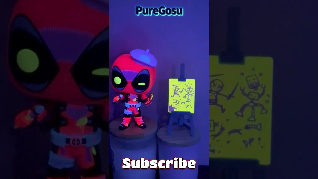 Black Light DeadPool Funko Pop