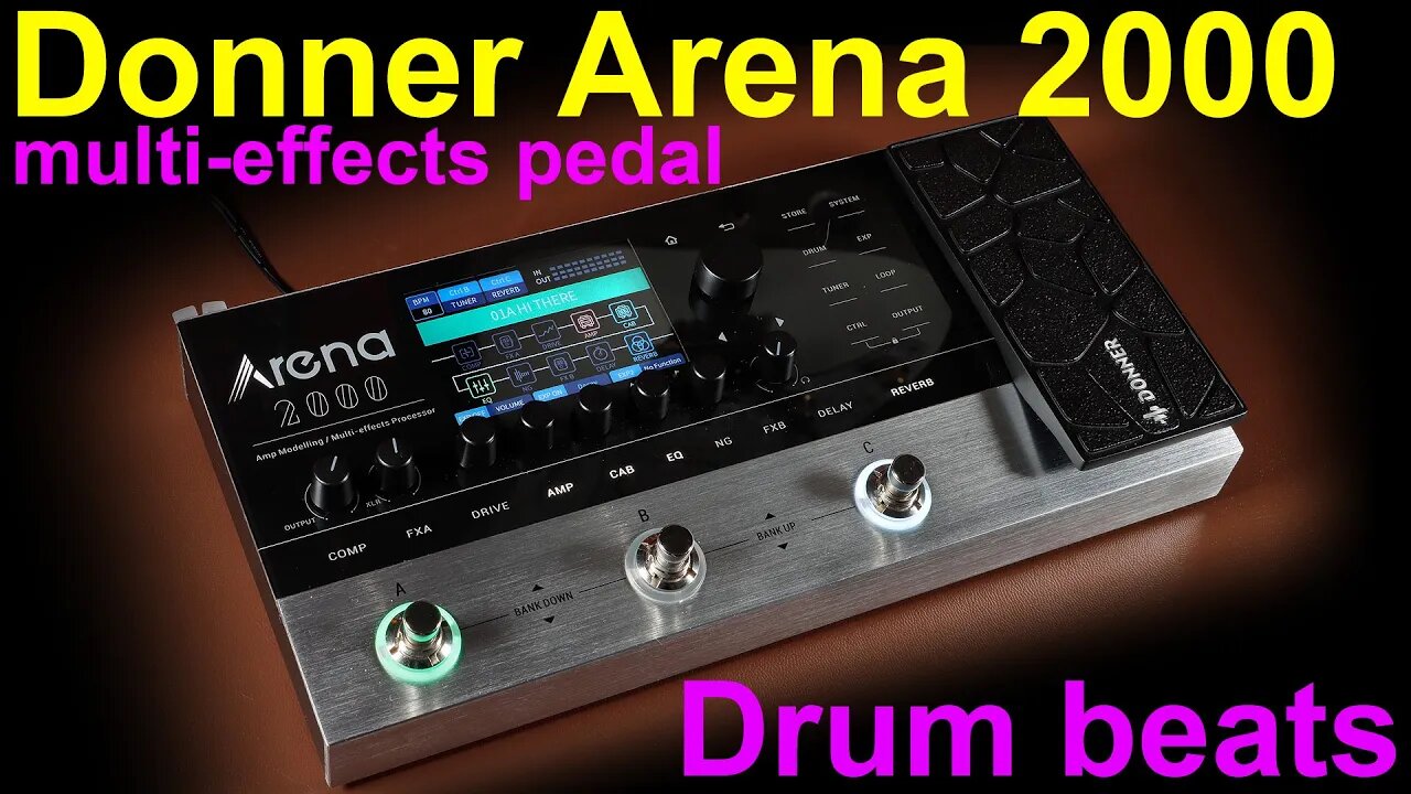 Donner Arena 2000 drums. All the drum patterns plus a discount code