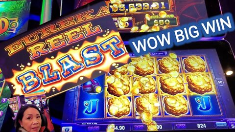 HUGE BONUS ON EUREKA REEL BLAST/ SPIRIT MOUNTAIN CASINO