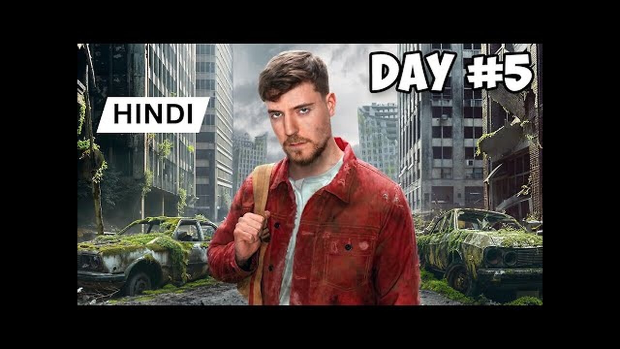 I Survived 7 Days In An Abandoned City ! New MrBeast Hindi ! MrBeast Hindi!