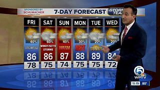 Latest Weather Forecast 11 p.m. Thursday