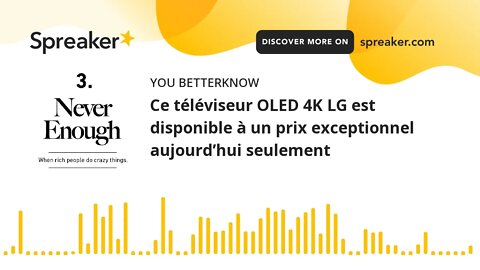 Ce téléviseur OLED 4K LG est disponible à un prix exceptionnel aujourd’hui seulement