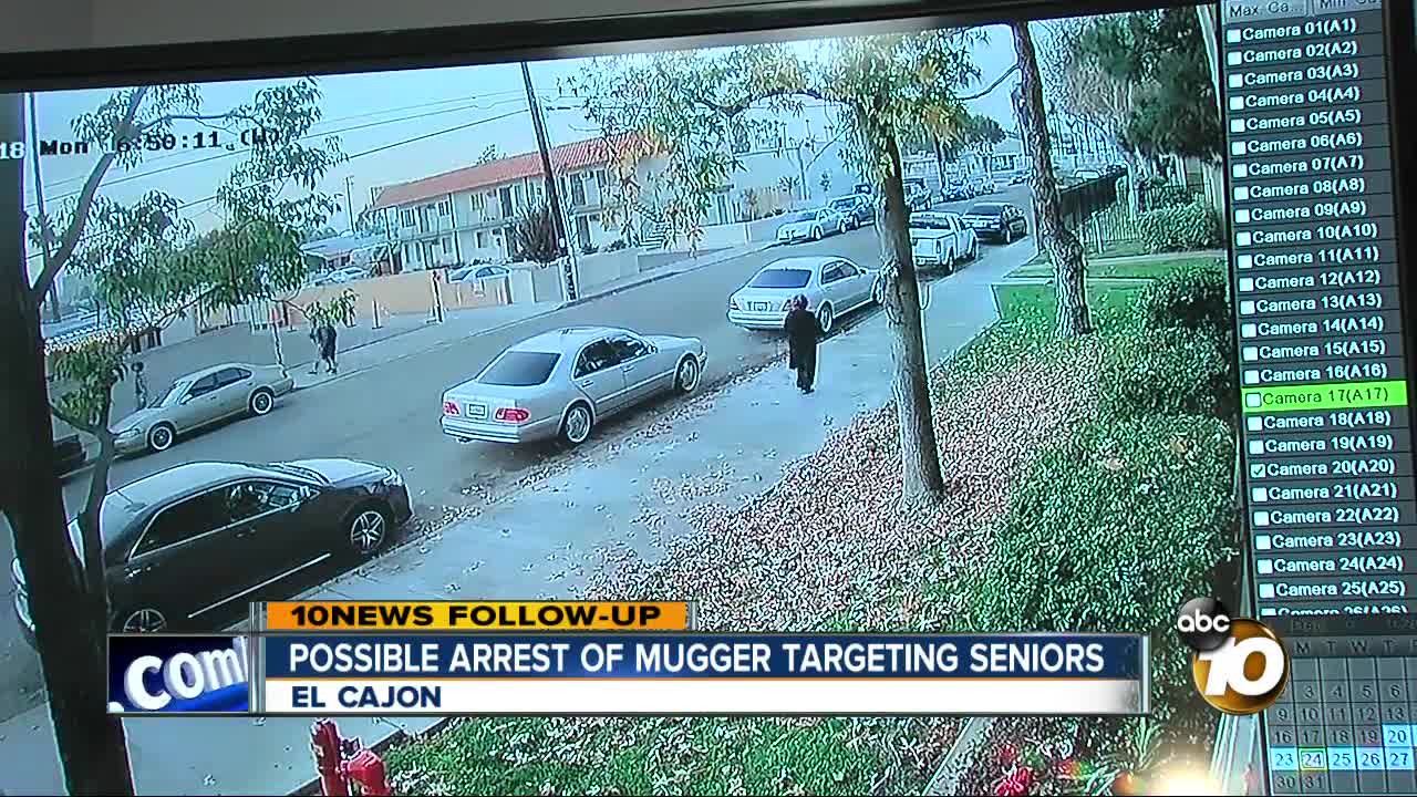 Possible arrest of mugger targeting El Cajon seniors