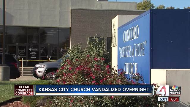 Vandals spray paint racist symbols on KC church