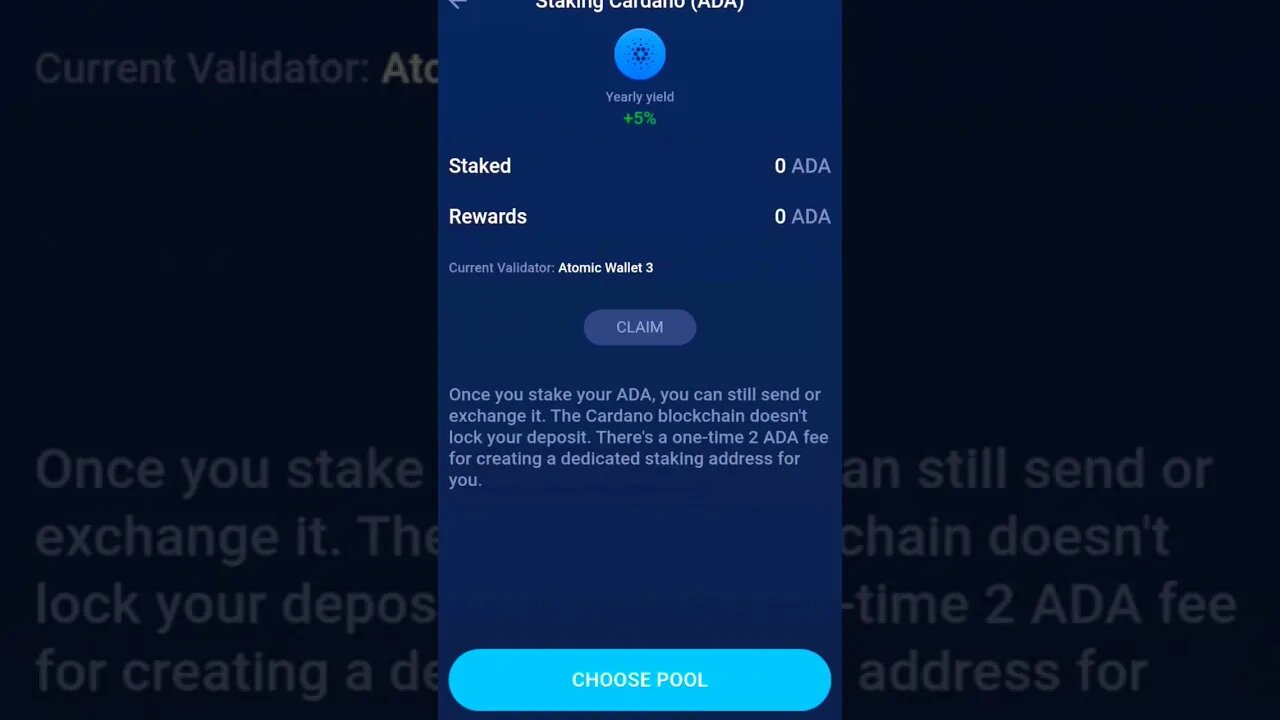 CARDANO STAKING WALLET ATOMIC WALLET STAKING CARDANO #adacoin #cardano #stakingcrypto #atomicwallet