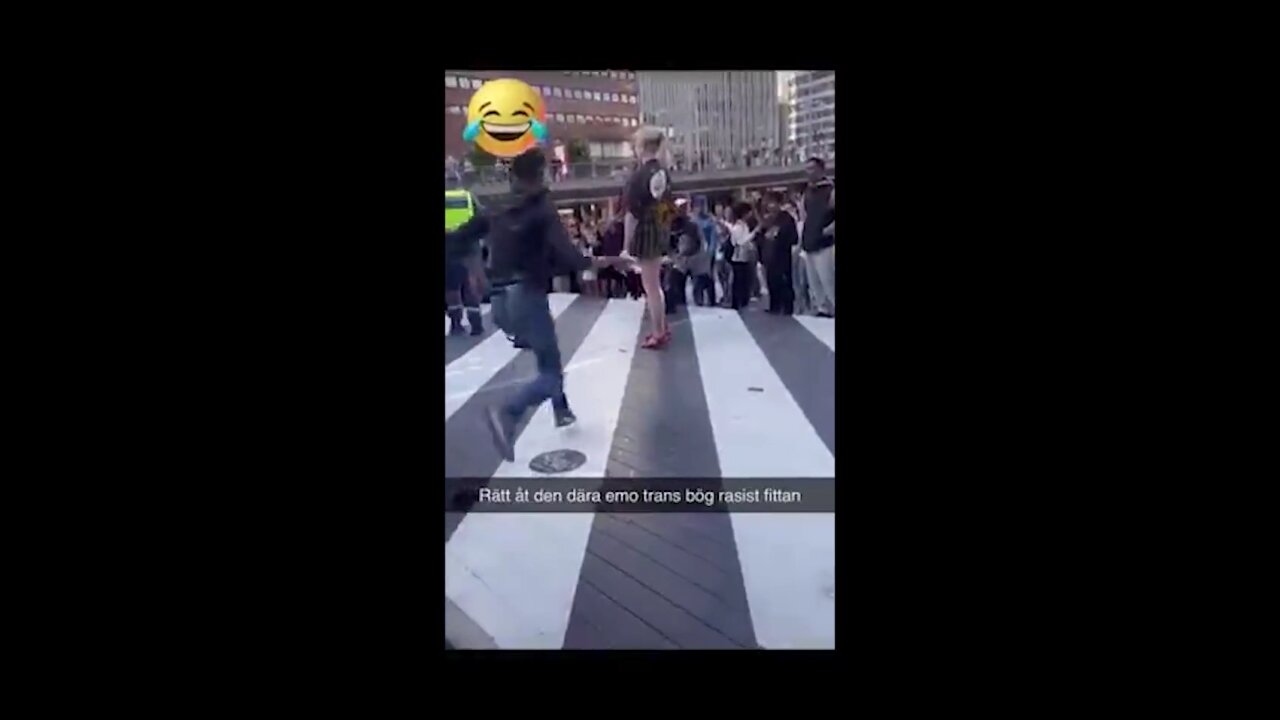 Immigrants smacked a public pervert