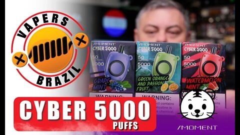 iMoment 5000 Puffs Pod Descartável - Grape Mint / Watermelon Mint / Green Orange e Passion Fruit